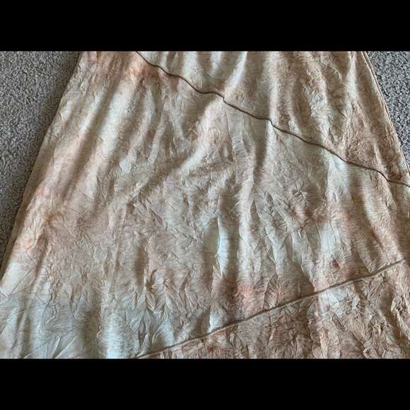 A-line Crepe Tie Dye Faded Below Knee Lined Skirt - Picture 5 of 15